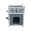 Cat Shelter Condo with Escape Door Rabbit Kitty House Cave