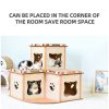 Cat Cardboard House Tower Condo Scratcher Pet Post Pad Mat Furniture