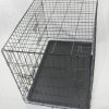 24′ Portable Foldable Dog Cat Rabbit Collapsible Crate Pet Cage with Blue Cover Mat