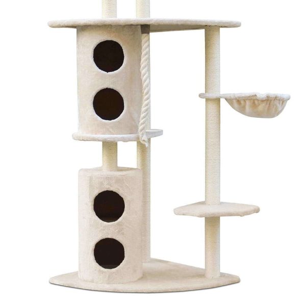 170cm XL Multi Level Cat Scratching Post Tree Post Furniture House Tower – Beige