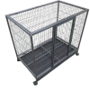 Pet Dog Cat Cage Metal Crate Kennel Portable Puppy Cat Rabbit House – 93x57x85 cm