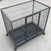 Pet Dog Cat Cage Metal Crate Kennel Portable Puppy Cat Rabbit House – 93x57x85 cm