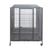 XXL Pet Dog Cat Cage Metal Crate Kennel Portable Puppy Cat Rabbit House