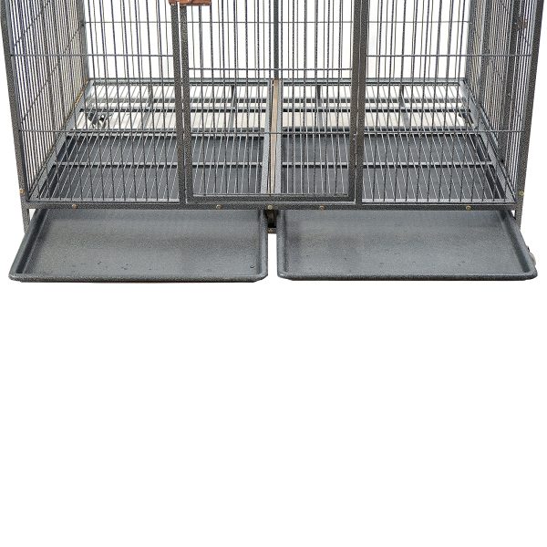 XXL Pet Dog Cat Cage Metal Crate Kennel Portable Puppy Cat Rabbit House