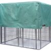 XXXXL Walk-in Bird Cat Dog Cage Pet Parrot Aviary  Perch 219x158x203cm With Green Cover