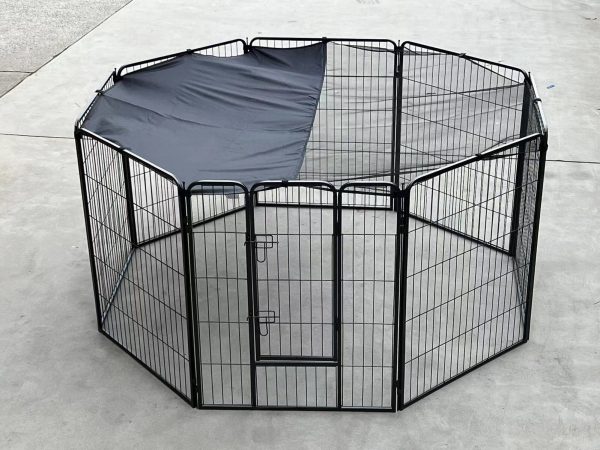 8-Panel Pet Dog Puppy Exercise Pen Enclosure Playpen Cover