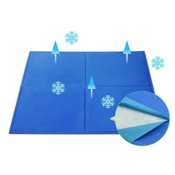 XXL Pet Cool Gel Mat Dog Cat Bed Non-Toxic Cooling Dog Summer Pad 80 x 95 cm