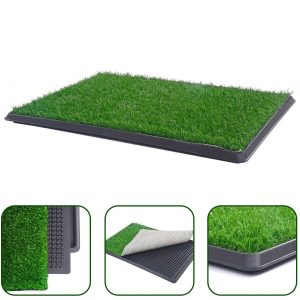 XL Indoor Dog Puppy Toilet Grass Training Mat Loo Pad Potty W Grass