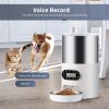 Electric Automatic Pet Dog Cat Rabbit Feeder Stainless Steel 4.5L Dispenser