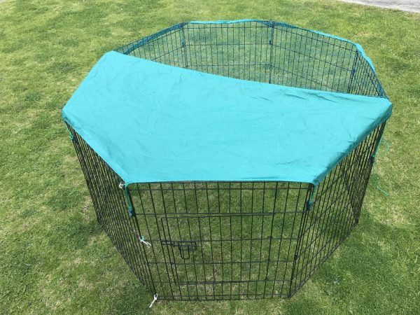 YES4PETS 6 Panel Dog Cat Exercise Playpen Puppy Enclosure Rabbit Fence With Cover