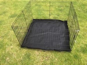 30′ Dog Rabbit Playpen Exercise Puppy Enclosure Fence With Canvas Floor