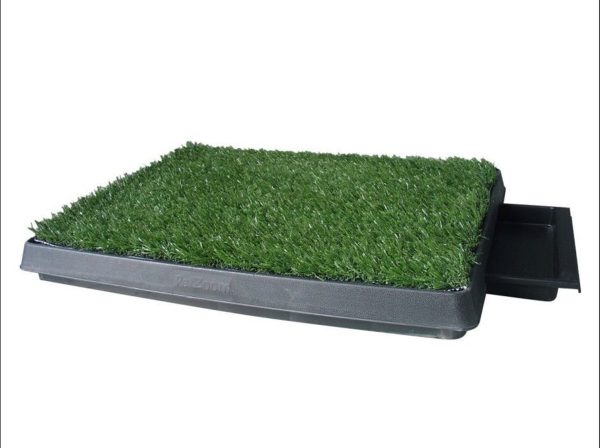 Indoor Dog Puppy Toilet Grass Potty Training Mat Loo Pad pad with grass – With 1 x Grass Mat