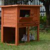 Double Storey Rabbit Hutch Guinea Pig Cage , Ferret cage W Pull Out Tray