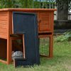 Double Storey Rabbit Hutch Guinea Pig Cage , Ferret cage W Pull Out Tray