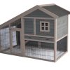 Grey Chicken Coop Rabbit Hutch Ferret Cage Hen Chook House