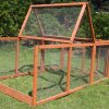 YES4PETS Large Chicken Coop Run Guinea Pig Cage Villa Extension Rabbit Hutch House Pen