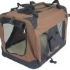 XXL Portable Foldable Pet Dog Cat Puppy Soft Crate-Brown