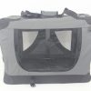 XXL Portable Foldable Pet Dog Cat Puppy Soft Crate-Grey