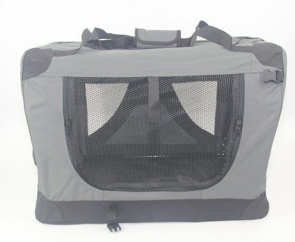 XXXL Portable Foldable Pet Dog Cat Puppy Soft Crate-Grey