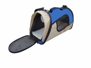 Small Pet Dog Cat Rabbit Guinea Pig Ferret Carrier Travel Bag-Blue