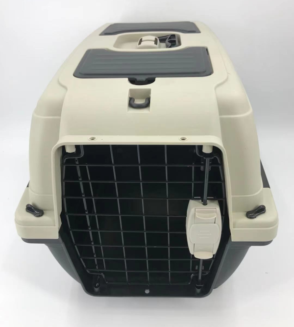 YES4PETS Medium Portable Dog Cat House Pet Carrier Travel Bag Cage+Safety Lock & Food Box