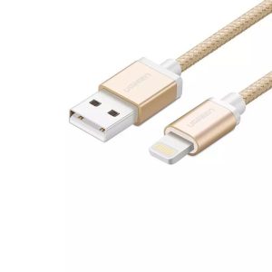 UGREEN 30587 iPhone 8-pin to USB2.0 Sync & Charging Cable Gold – 1M