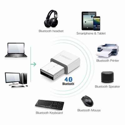 UGREEN USB Bluetooth 4.0 Adapter – White (30723)