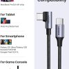 UGREEN 80714 USB-C 2.0 to Angle USB-C Cable Black 3M