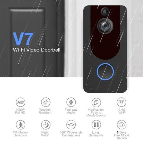 V7 Full HD Smart Video Security Camera Doorbell