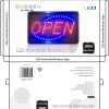 CHOSEN BRANDED ” OPEN” LED SIGN BOARD 56X33CM