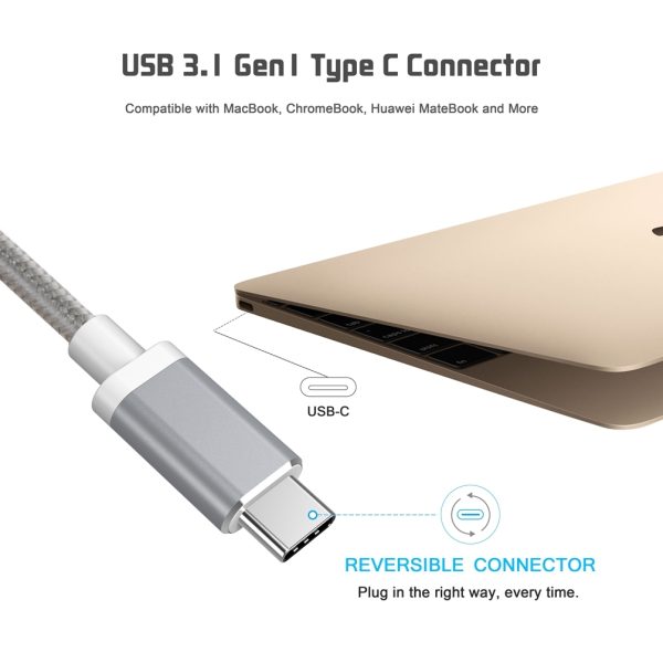 CHOETECH HUB-V02 USB-C to VGA & USB Multiport Adapter