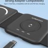 CHOETECH T588-F-BK 3-in-1 Foldable Fast Wireless Charger for Phone/Watch/Earphone