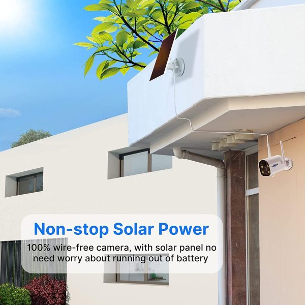 C40 Indoor/Outdoor WiFi Battery Camera With Solar Panel