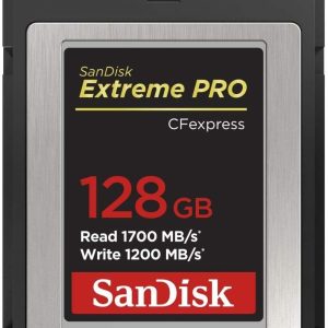 SanDisk 128GB Extreme PRO CFexpress Card Type B - SDCFE-128G-GN4NN READ 1700 MB/S WRITE 1200MB/S