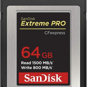 SanDisk 64GB Extreme PRO CFexpress Card Type B - SDCFE-064G-GN4NN READ 1500 MB/S WRITE 800MB/S