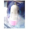 Huntkey Compact Car Charger for iPad & Smart Phone 5V 2.1A with MFI Cable – Pink (HKB01005021-0B)