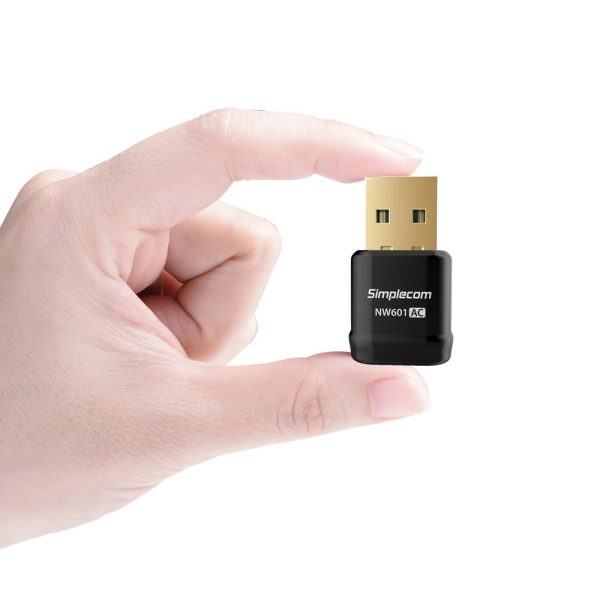 Simplecom NW601 AC600 Mini WiFi Dual Band Wireless USB Adapter