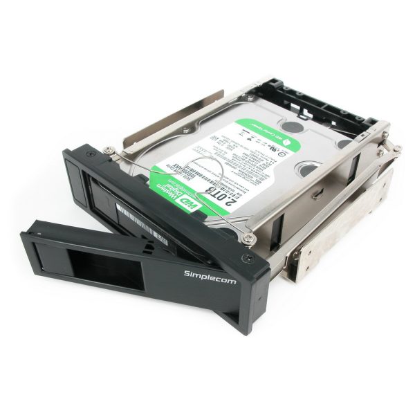 Simplecom SC314 Internal 5.25″ Bay Mobile Rack 3.5″ SATA HDD Backplane Enclosure