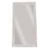 White Beaded Framed Mirror – 190×100 cm