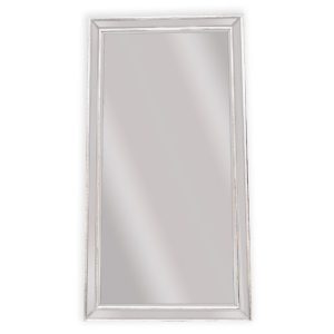 White Beaded Framed Mirror