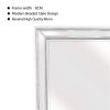 White Beaded Framed Mirror – 190×100 cm