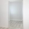 White Beaded Framed Mirror – 190×100 cm