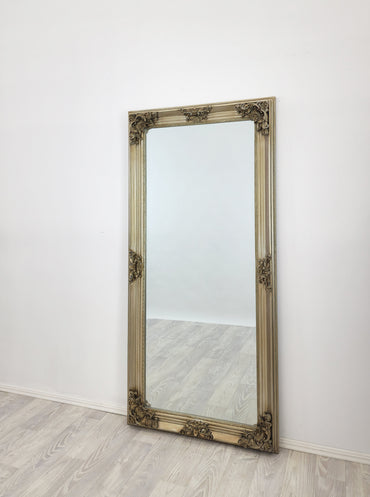 Deluxe French Provincial Ornate Mirror – 80×170 cm, Champagne