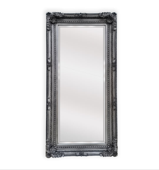 LUX French Provincial Ornate Mirror – Silver