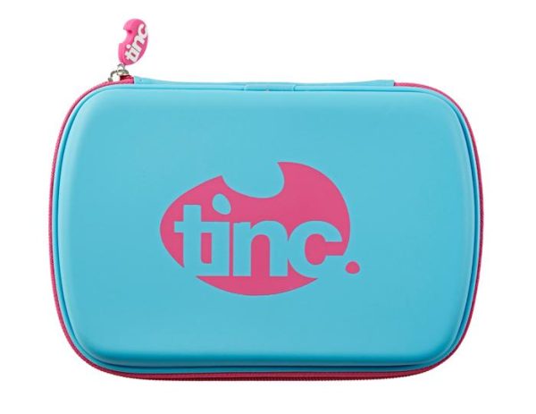 Tinc Two-Colour Hard Top Pencil Case : Zip – Blue and Pink