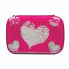 Hearts Reversible Sequin Pencil Case (Pink)