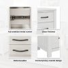 Dresser 6 Chest of Drawers Solid Wood Tallboy Storage Cabinet – White