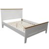 Lobelia 4pc Bed Suite Bedside Tallboy Bedroom Furniture Package – White – DOUBLE