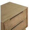 Addison Bedside Table Drawer Storage Cabinet Shelf Side End Table – Brown