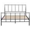 Albert Double Bed Size Metal Frame Platform Mattress Base – Black